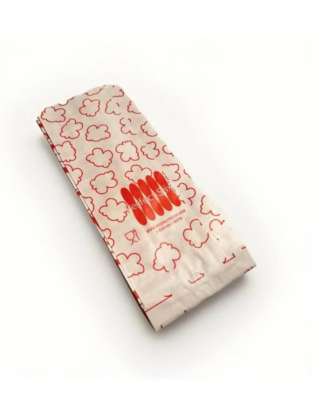 1oz Paper Popcorn Bags Cute Home Movie Theatre Snack Goodie Bags Red White 125pc